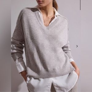 Brochu Walker The Looker Layered V Neck Sweater